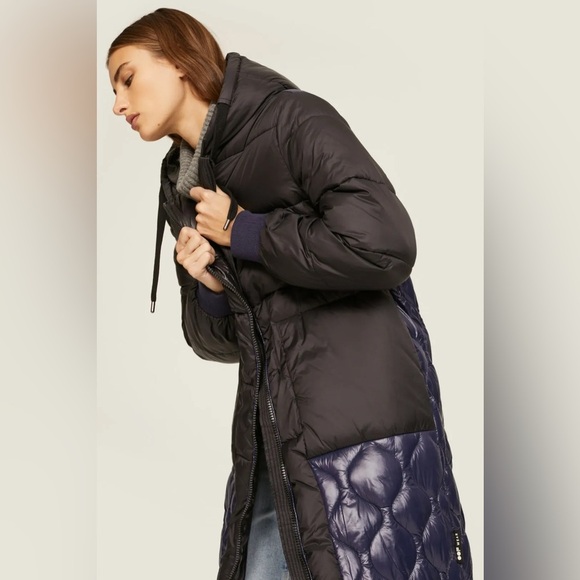 OOF | Long Quilted Puffer Coat size 42/6 - Picture 4 of 5